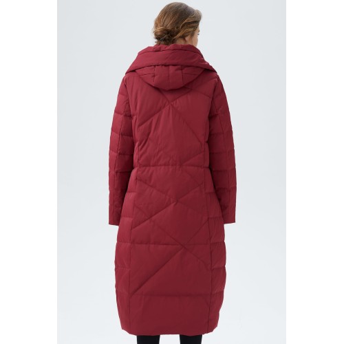 Women's red down coat