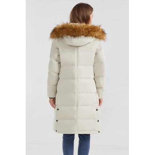 women's winter long down jacket