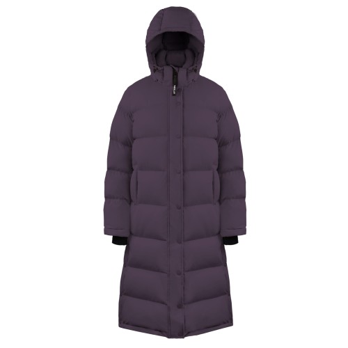 Women's Extra Long Down Jacket Purple