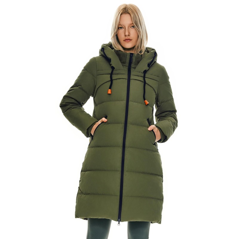 Women's thick winter down jacket