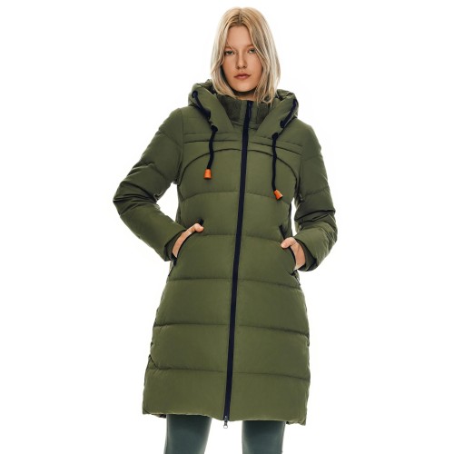 Women's thick winter down jacket