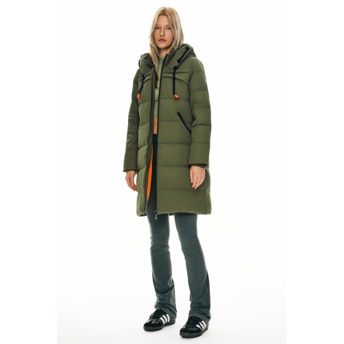 Women's thick winter down jacket