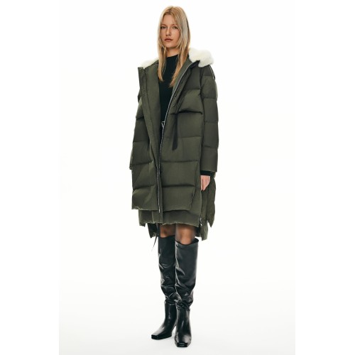 Women's long down jacket