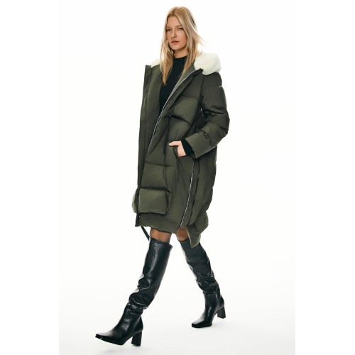 Women's long down jacket