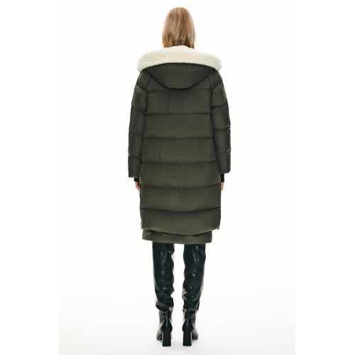 Women's long down jacket