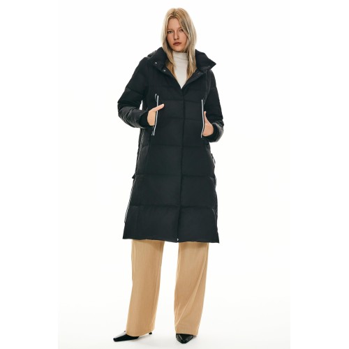 Women's thick long down jacket